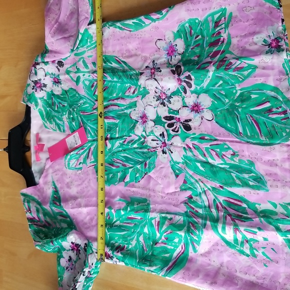 LILLY PULITZER Aaron Silk Top Blouse - Picture 6 of 11